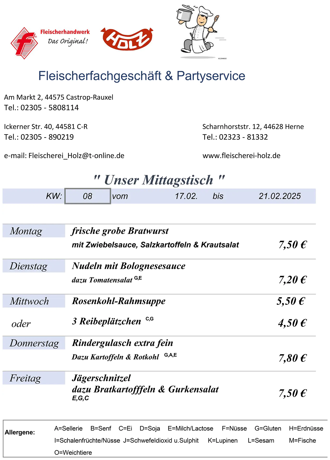 Speiseplan
